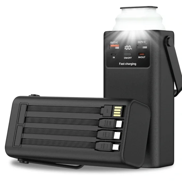 X508 Portable Power Bank STATION Charge 6 Devices with LANTERN 40000mAh - Picture 1 of 3